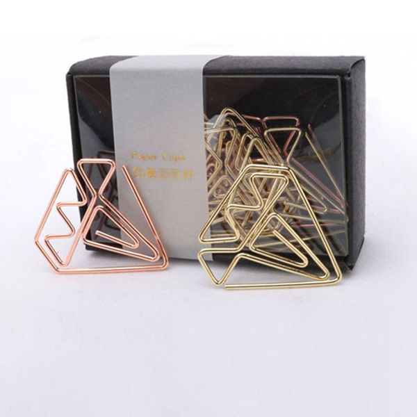 

new arrival bookmark diamond clip rose gold clip gold staples stationery befriend metal paper