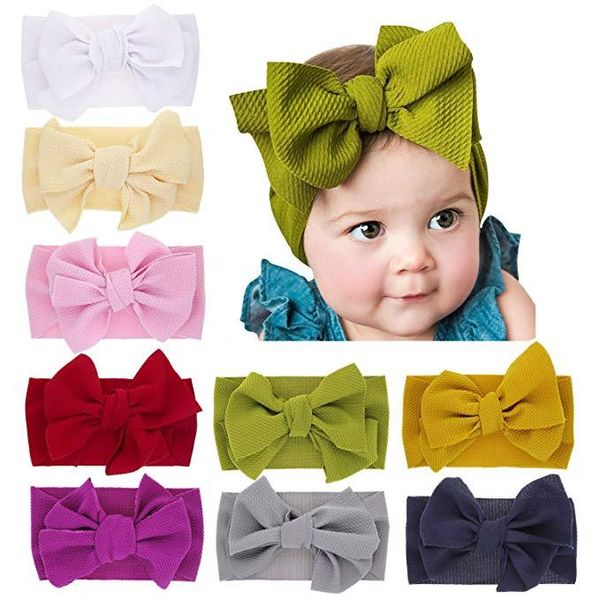 Fofo Bebés Meninas Arcos Headbands Laço de Cabelo Elastic para recém-nascidos Infant Criança Boutique hairband 15 Styles Acessórios de cabelo Crianças