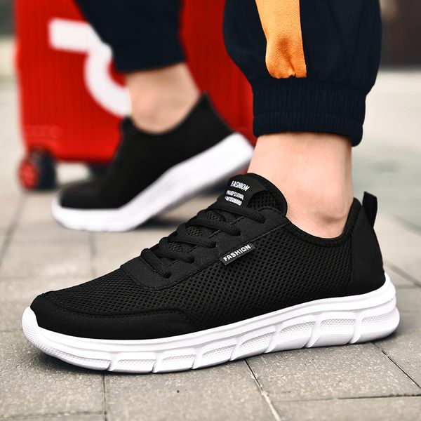 

puamss 2020 men running shoes breathable outdoor sports sneakers male socks shoes black jogging walking athletics man