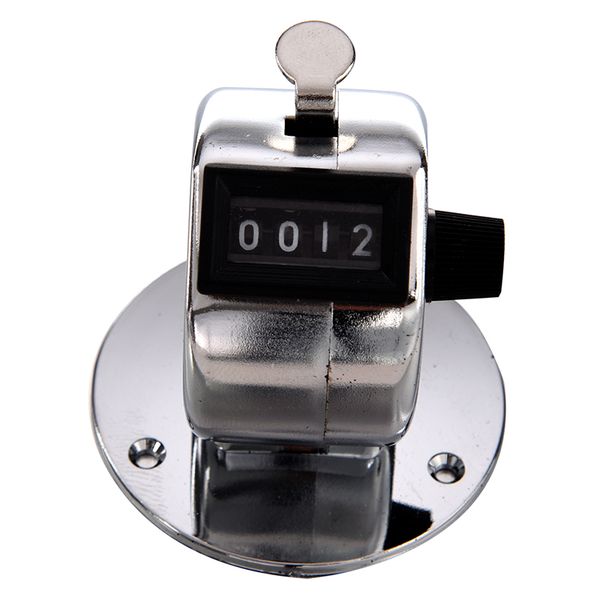 

round base 4 digit manual hand tally mechanical palm click counter