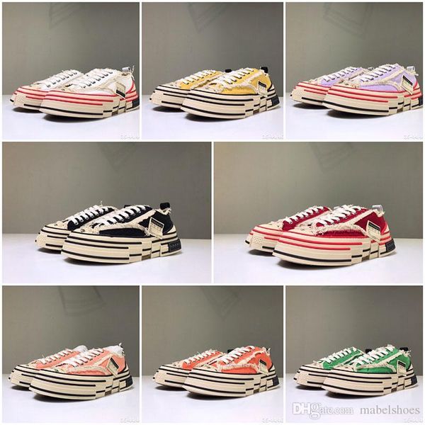 

luxury xvessel g.o.p. lows canvas shoes mens women fashion designer vessel tripe s piece by piece speed casual shoes, Black