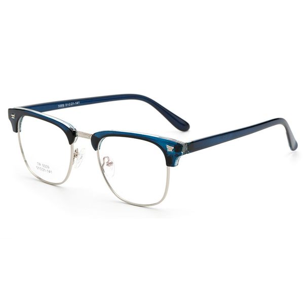 

tr90 optical frame glasses men women eyeglasses spectacles rx half rim, Silver