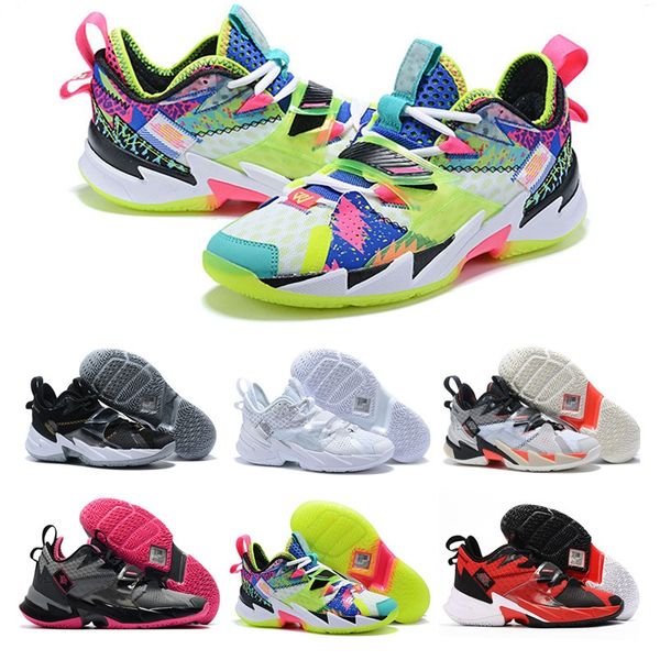 

2020 новый Рассел Уэстбрук III почему бы и не ноль.3 мужская баскетбольная обувь Star Rainbow Black Leopard Grain 3s спортивные кроссовки тренеры размер 7-12