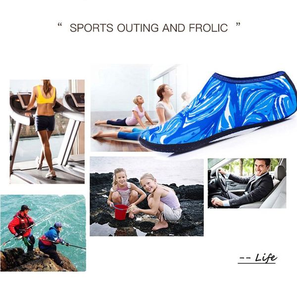 

women men summer yoga sport beach water shoes camouflage print diving snorkeling aqua socks swimming quick-dry barefoot slipper