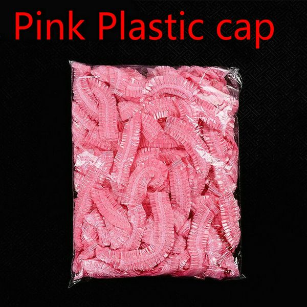 

double ribbon non woven shower caps pink shower cap for men non-woven showercaps anti dust plastic shower cap hat vqsbz