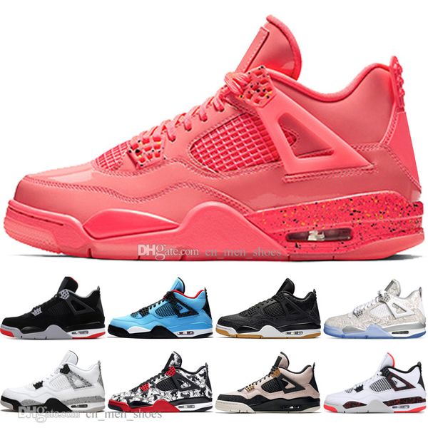 

discount bred 4 4s what the cactus jack laser wings mens basketball shoes denim blue eminem pale citron men sports designer sneakers