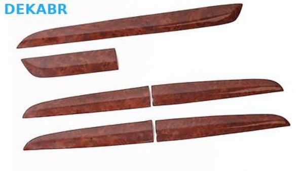 

for prado 2003-09 year lc120 6 pieces of mahogany instrument center ventilation air conditioning outlet vents chrome trim