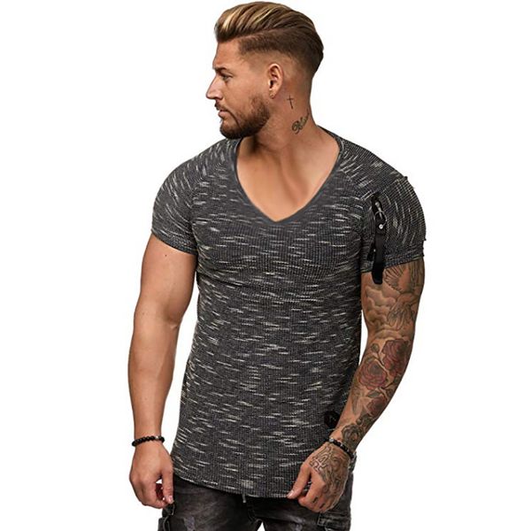 camiseta pico hombre