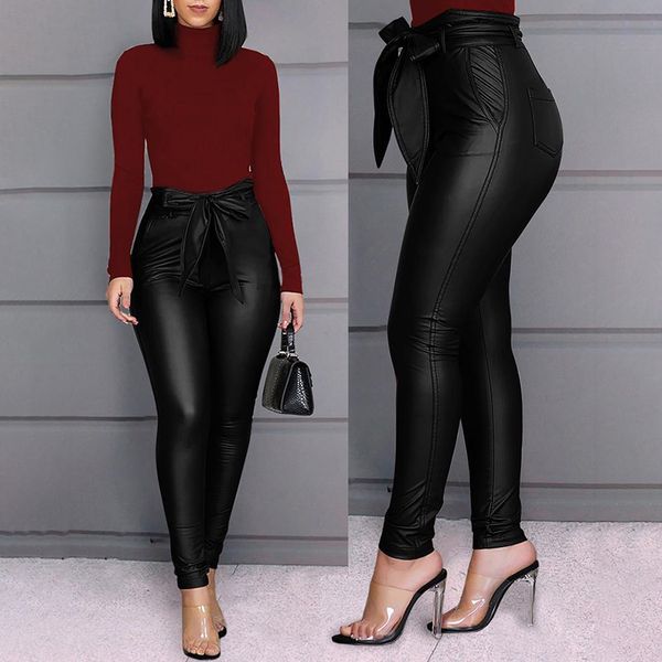 

женские брюки женские вечерние зимние брюки осень slim fit днища тощие, Black
