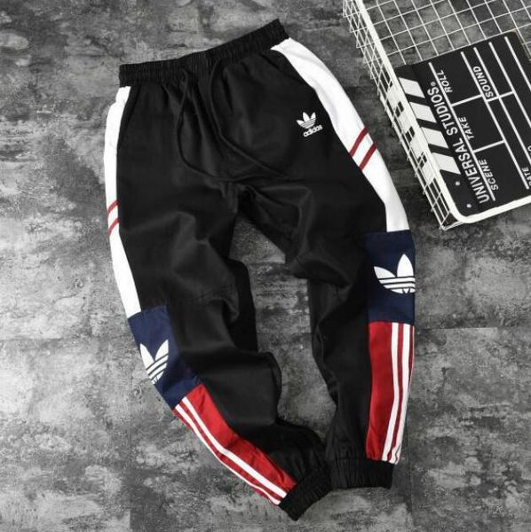 

новый бренд брюки мужские спортивные брюки бегунов с буквами мужские спортивные брюки шнурок брюки женщин бегунов мужчины одежда s-2xl с фак, Black