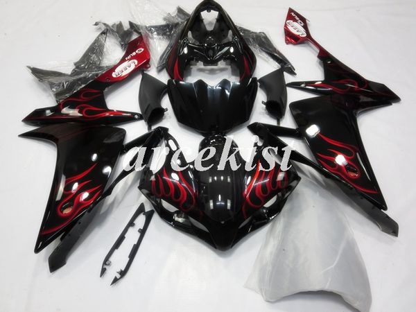 

новые комплекты abs литье под обтекателем для yamaha yzf-r1 2007 2008 07 08 r1 пользовательского flame красного