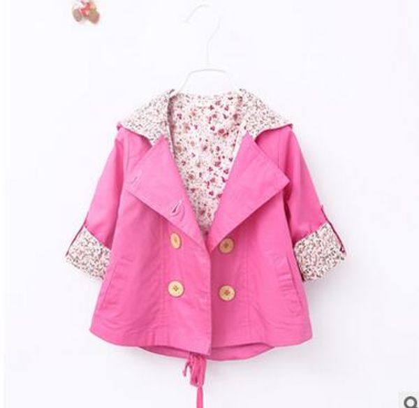 

дети кардиган весна девушка пальто пальто ребенка 0-2 месяцев высокого качества младенца способа осени падения с капюшоном куртки мило, Blue;gray