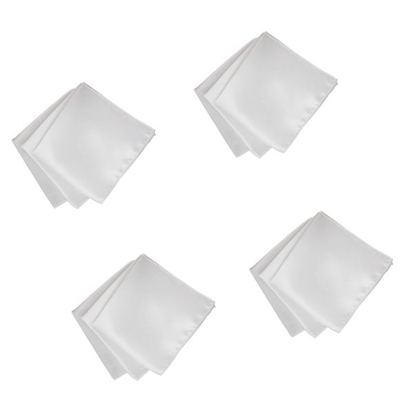 

pocket square /handkerchief polyester table napkin party decor white 40pcs table pocket handkerchief tableware linen accessories disposable