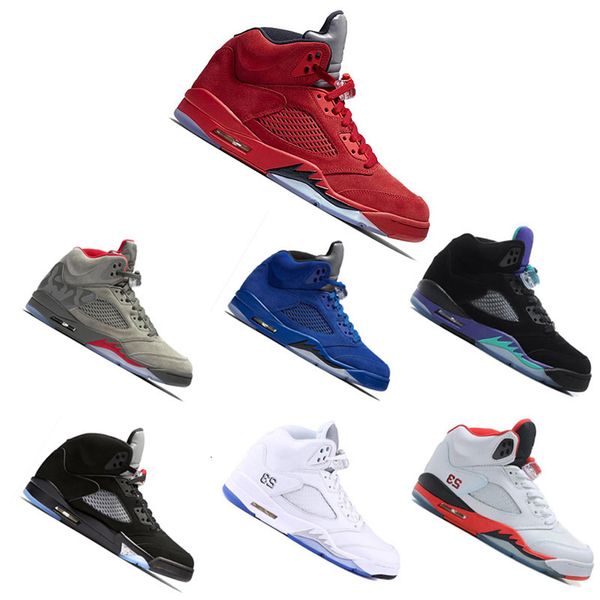 

5s men basketball shoes red 5 blue suede premium bordeaux camo black olympic og metallic gold black metallic fire red sport sneakers
