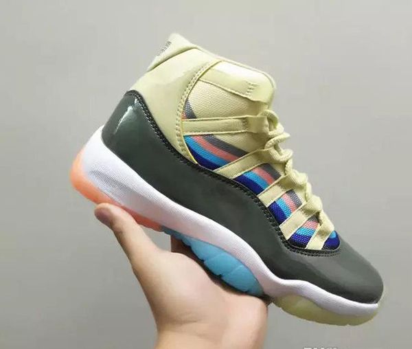 

2020 new 11 xi basketball shoes 3d colorful men sports white cement designer sneakers quality male trainers red discount