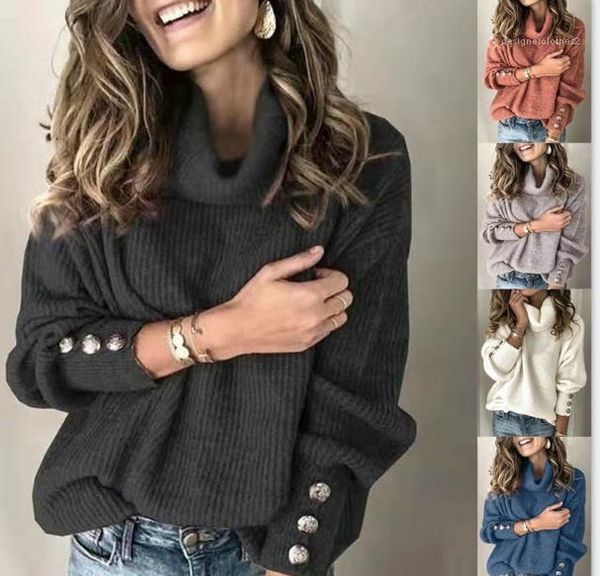 

loose females casual sweaters fit solid color womens designer sweaters long sleeve turtle neck womens pullover sweaters, White;black