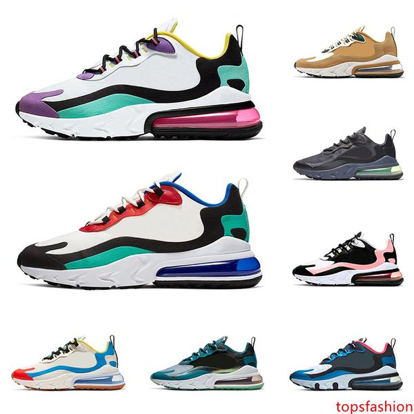 

new men women react running shoes triple black bauhaus right violet reggae sea green optical mens trainers sports sneakers runners