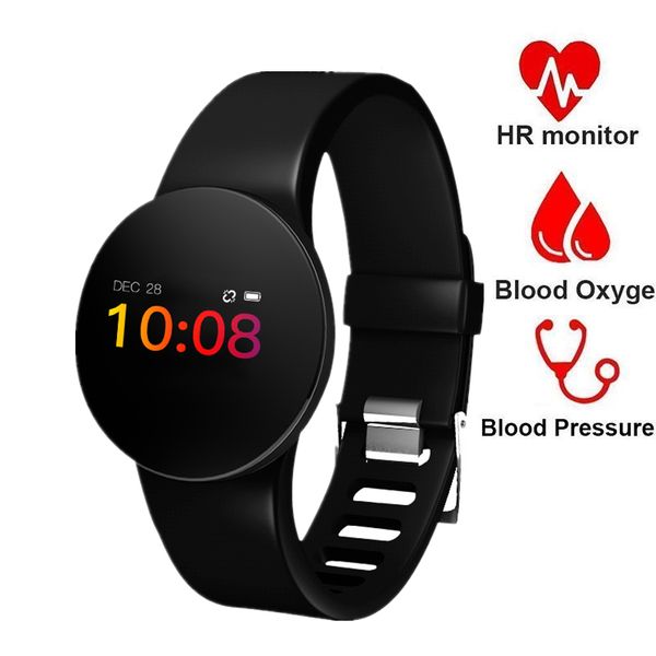 

color screen smart sports bracelet men women watch ip68 waterproof activity fitness tracker smartwatch heart rate blood pressure, Slivery;brown