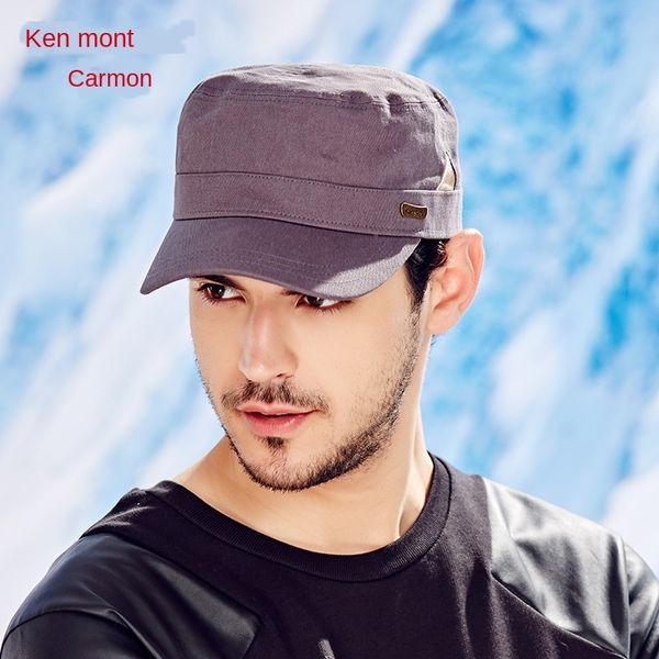 

camon men's autumn baseball flat hat outdoor men's hat army adjustable flat cap baseball cap, Blue;gray