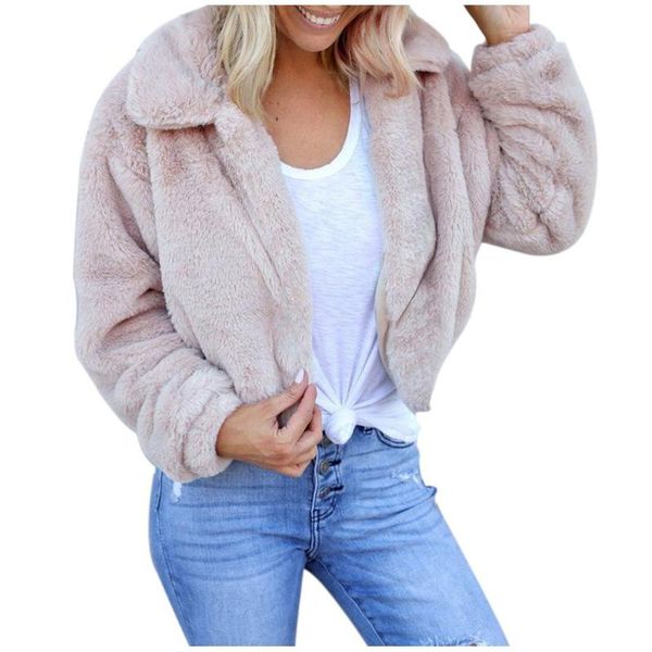 

sheep shearing outwear for women fur one jacket winter coat thicken warm fur coat korean version overcoat female #yl10, Black