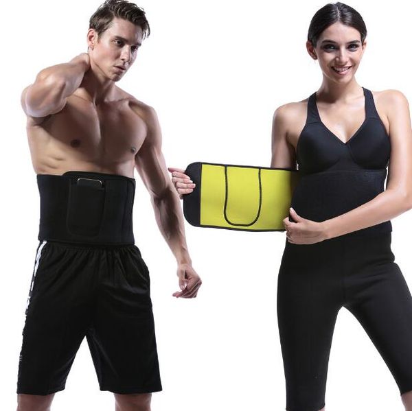 Cintos Neoprene cintura Trimmer Academia Workout Sauna Faixa de Suor com instrutor cintura Telefone bolso Boa Elastic Força para Mulheres Shaper Corpo