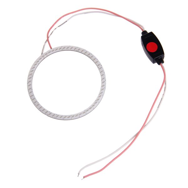 

dc 12v 60mm cob led angel eye halo ring bulbs car decoration fog light red