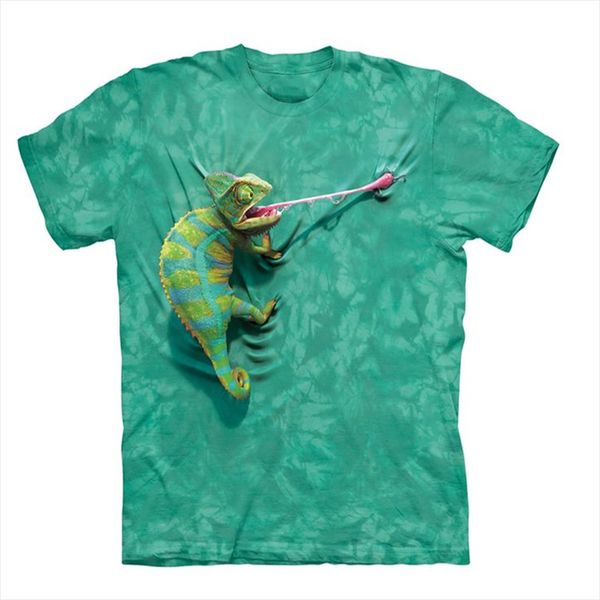 

Cool T -Shirt Men Or Women 3d Tshirt Print Hot Funny Chameleon Short Sleeve Summer Tops Tees T Shirt Fashion