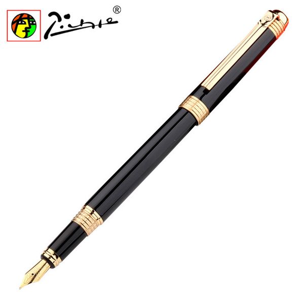 

1pc/lot picasso fountain pen 909 pimio picasso pens london space time 2 colors gold/silver clip brand pen stationery 13.6*1.3cm