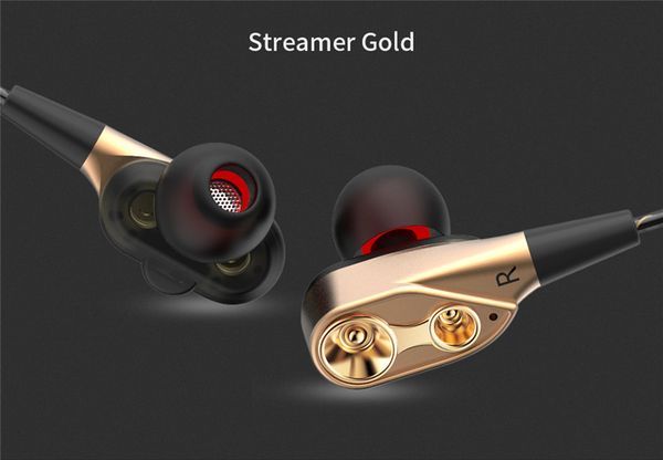 

ck8 in-ear double moving coil running game music headphones hifi headset earphone