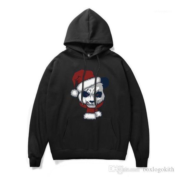 

hoodies creative animal printed autumn casual long sleeved hooded pullover sweatshirts mens fashion hoodies christmas mens designer, Black