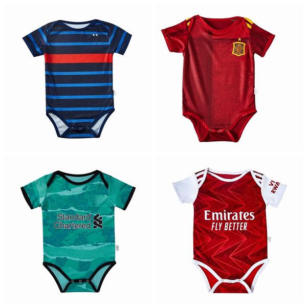 

new real madrid italy spain france netherlands messi summer baby rompers newborn baby boy girl romper jumpsuit clothes baby outfits 0-18m, Black;yellow