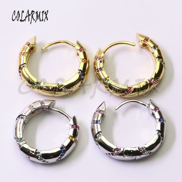 

5 пар крюк серьги кристалл серьги обруча многоцветный крюк болтаться аксессуары кристалл для женщин 50827, Silver