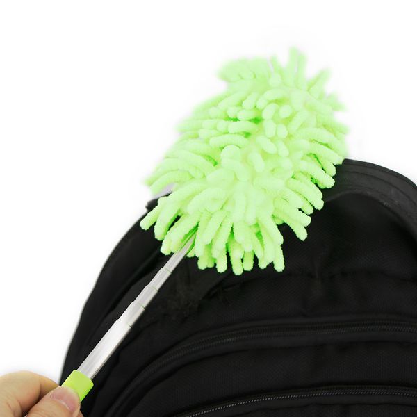 

microfiber car cleaning brush auto window duster retractable stainless steel long handle dust wax washable drag wax shan washer