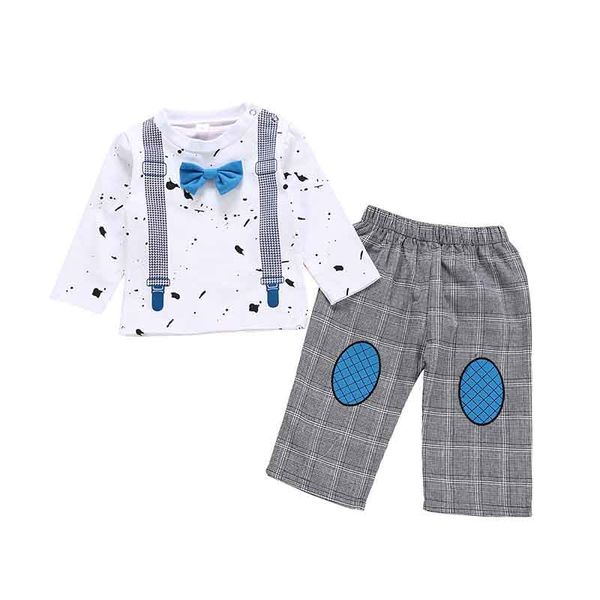 

autumn baby boys clothes winter baby clothes set 2pcs kids costume infant clothing for suit, White