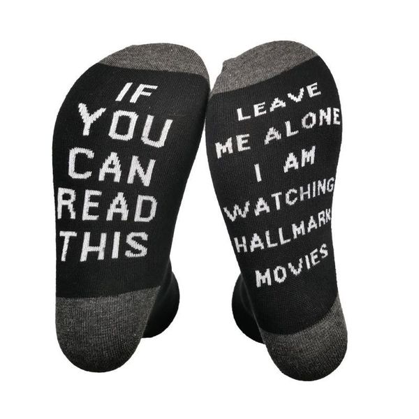 

mark socks xmas long sock for men women casual letters socks holiday christmas hall, Black