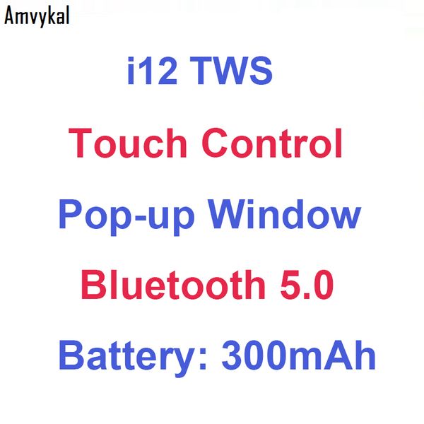 

i12 TWS беспроводные наушники Bluetooth 5.0 Спорт наушники вкладыши сенсорный магнитный з