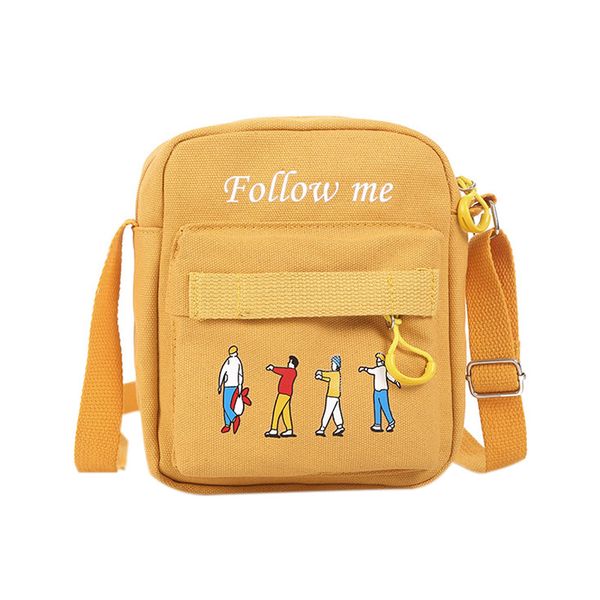 

2020 мода qute harajuku стиль нового villain печать холст подруга малого мешок малый свежее плечо сумка новая