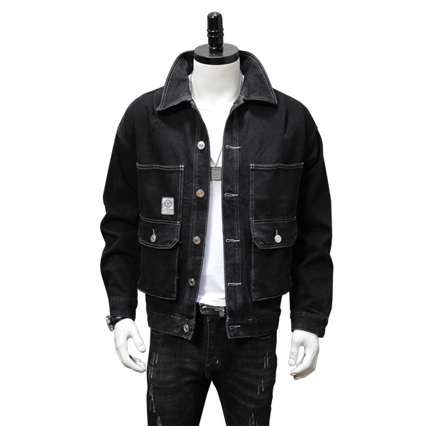 

2020 black casual slim mens denim jacket plus size 5xl bomber jacket men cowboy men's jean chaqueta hombre, Black;brown