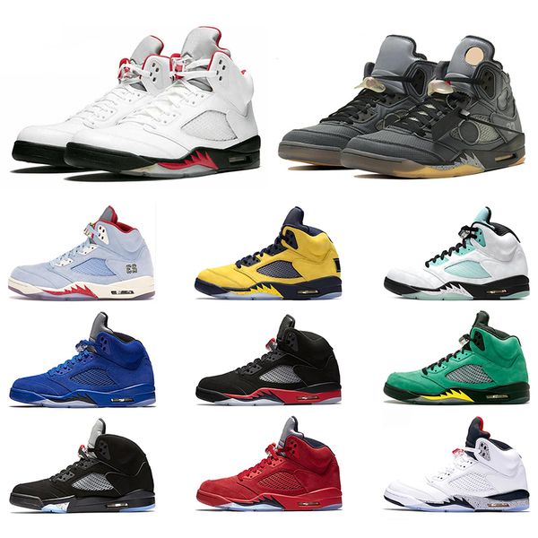 

nike air jordan 5 retro мужские баскетбольные кроссовки синие замшевые bred fresh prince laney белые мужчины тренер спортивные кроссовки диз