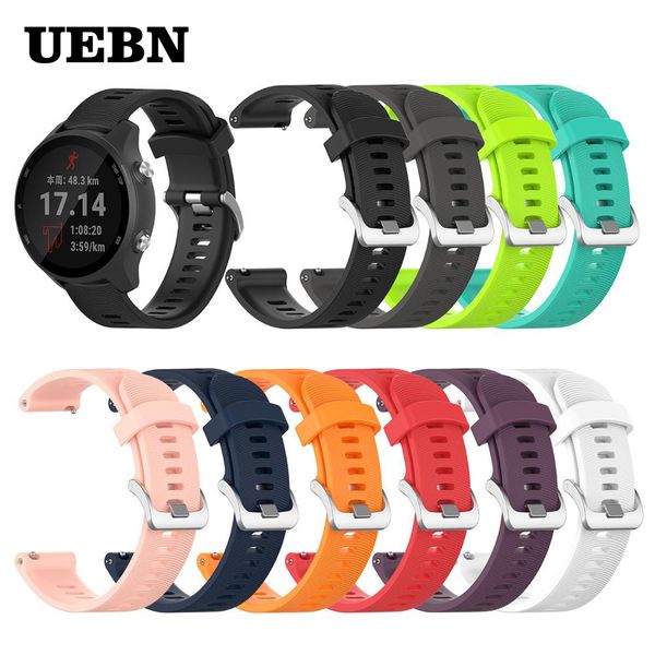 

uebn 20мм иликоновой леной дл garmin forerunner 245/645 Ѭемеок дл garmin vivoactive 3 / vivomove hr / подо, Black;brown