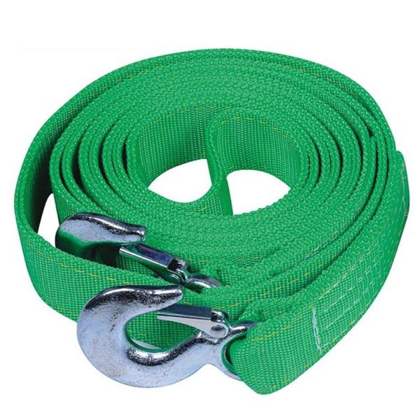 

green trailer winch replacement strap 4.5m 6 ton 50mm widened thick car trailer belt with safety hooks