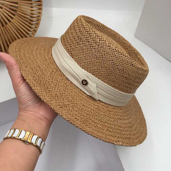

spring, summer, new straw hat female beach resort sun sun hat ins fashion tide joker eaves fedora straw, Blue;gray