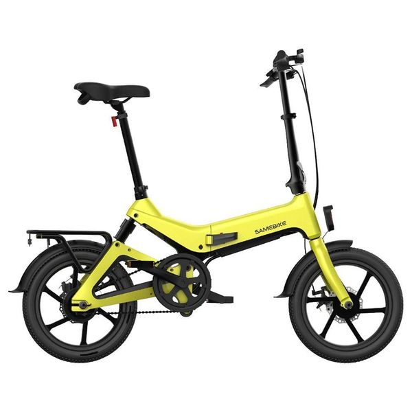 

samebike jg7186 складной электрический мопед велосипед 16 дюймов надувные шины 250w motor smart display регулируемое высотах до 25 км ч, Silver;blue