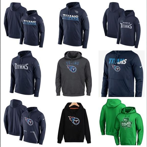 

2019 style men titans salute to service sideline therma performance mitchell & ness classic teampullover hoodie - olive bule b, Blue;black