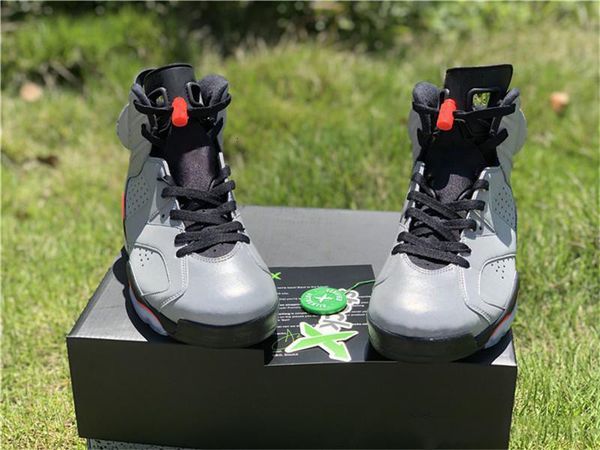 

2019 6 jsp reflective silver black infrared bugs bunny basketball shoes ci4072-001 men sports sneakers with box