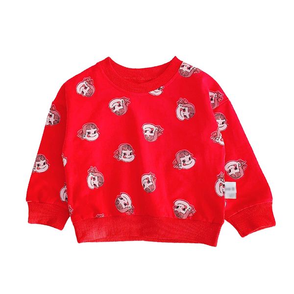 

2019 autumn kids baby boy girl long sleeve print sweatshirts casual toddler blouse cartoon animal outerwear 6m-5t, Black