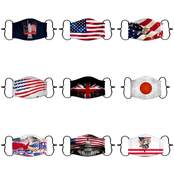 

3d printed face mask men women ice silk mouth mask washable outdoor sun uv shade protective designer mask for tie-dye hh9--3051 #2691