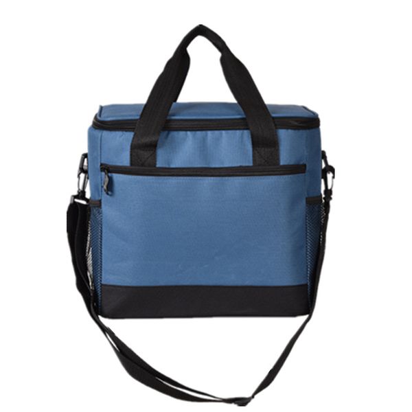 

large capacity lunch bag portable waterproof thermal fresh keeping ice pack insulated cooler pack for women men picnic mat, Blue;pink