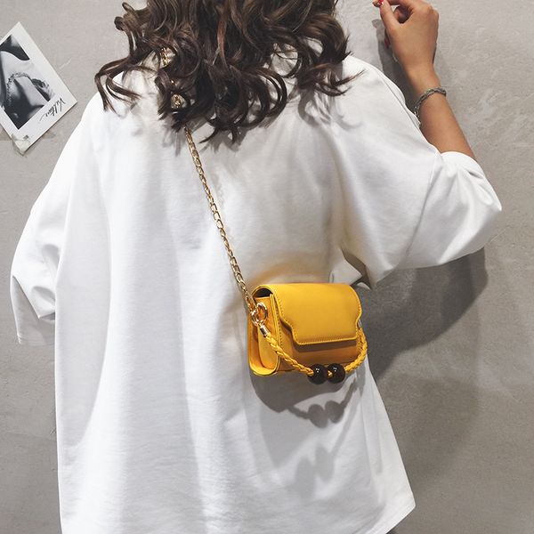 

cute small bag new women's bag 2019 korean fashion small square personalized chain shoulder messenger tide