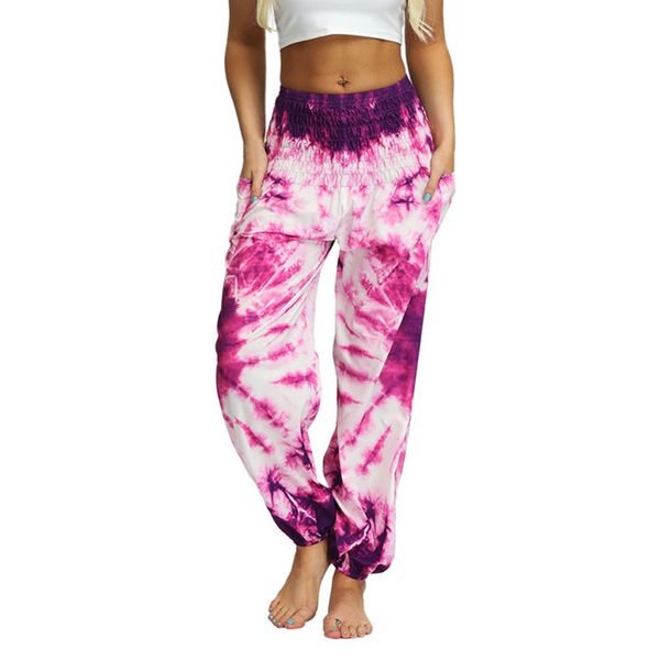 

new design men women casual loose hippy yoga trousers baggy boho aladdin pants yoga gym exercise comfortable print trousers n20, White;red